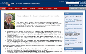 Harvard E-Gov Executive Education Start Page